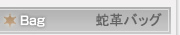 Bag 蛇皮バッグ